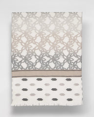 Neutral Paisley Polka Dot Oblong Scarf Neutral - Chico's