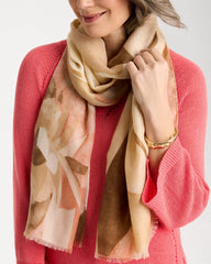 Neutral Floral Oblong Scarf Neutral - Chico's