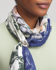 Silvertone Knot Scarf Ring Silver - Chico's