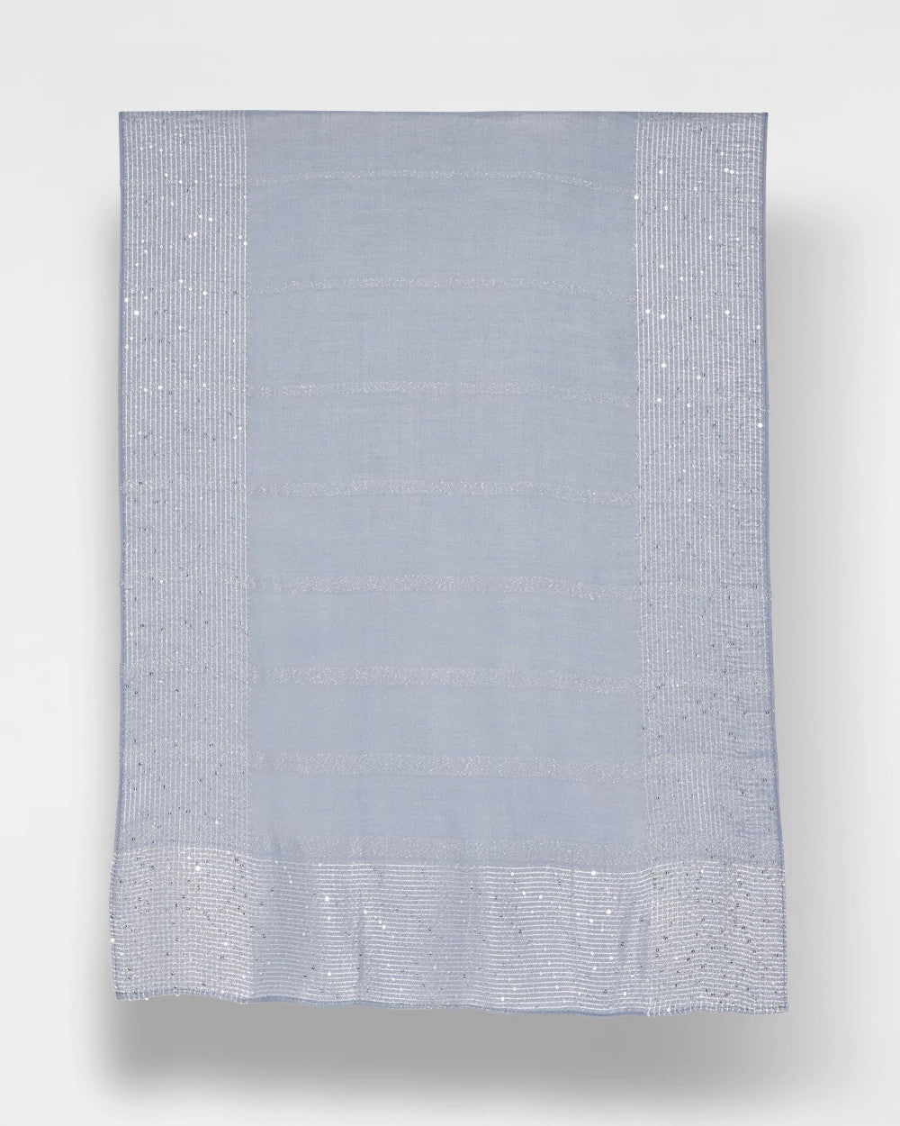 Lurex Trim Oblong Scarf Blue - Chico's