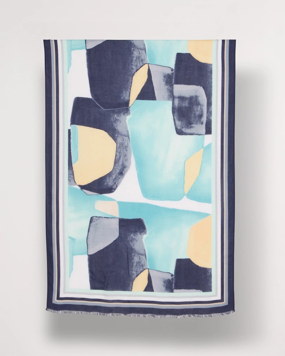 Artisanal Patch Oblong Scarf Passport Blue - Chico's