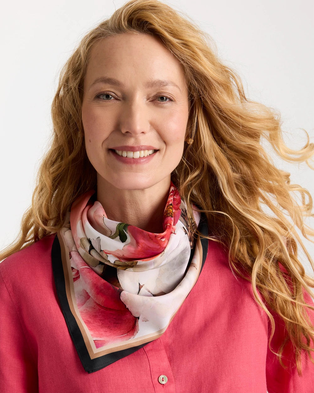 Botanic Burst Square Scarf Ecru - Chico's