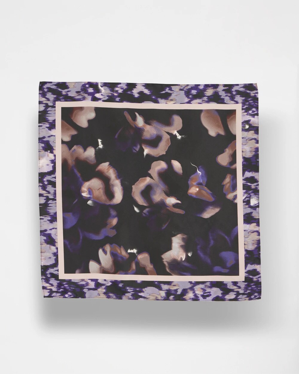 Fjord Flora Square Neckerchief Scarf Black - Chico's