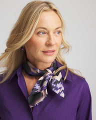 Fjord Flora Square Neckerchief Scarf Black - Chico's