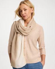 Ombre Pleated Oblong Scarf Neutral - Chico's