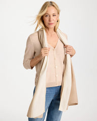Ombre Pleated Oblong Scarf Neutral - Chico's