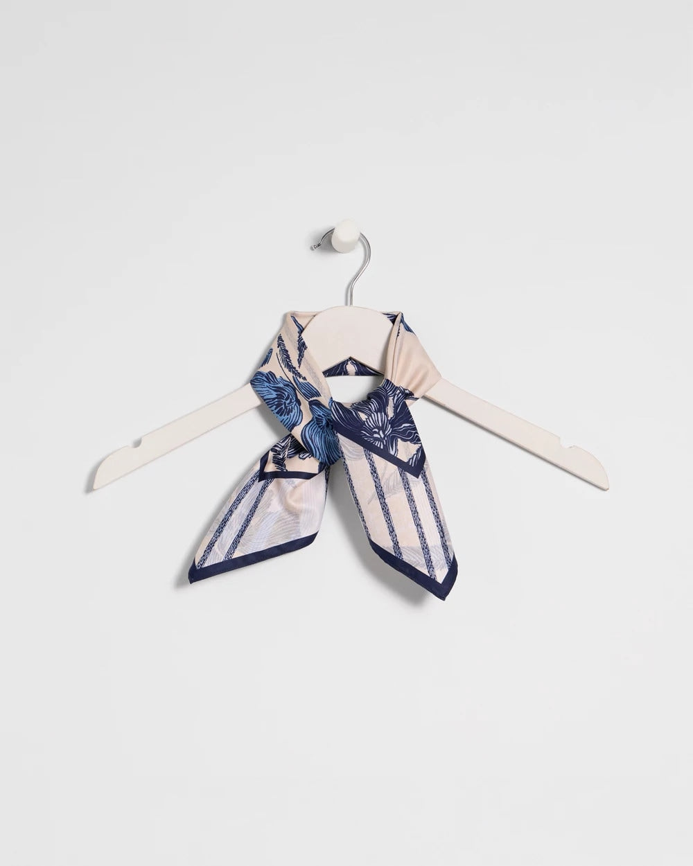Striped Floral Square Scarf Pale Sand - Chico's