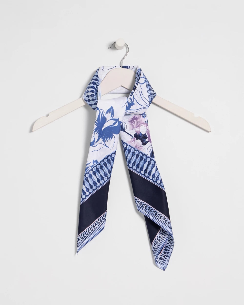 Ellie Sprigs Square Scarf Amparo Blue - Chico's