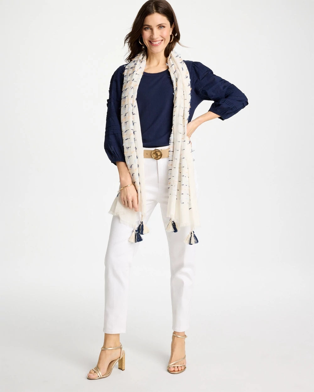 Fringe Oblong Scarf Multi - Chico's