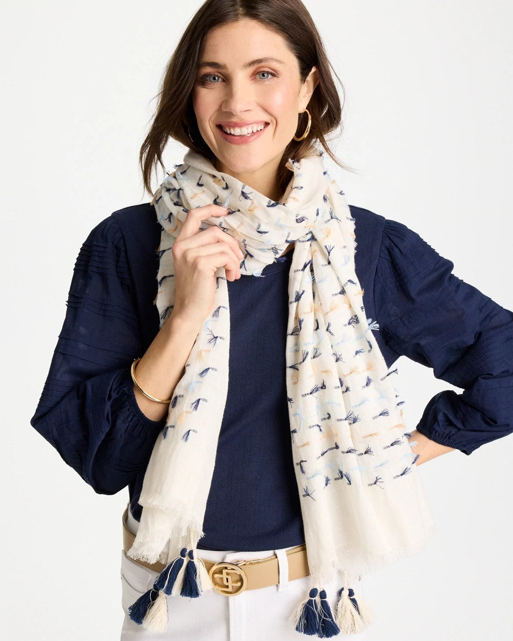 Fringe Oblong Scarf Multi - Chico's