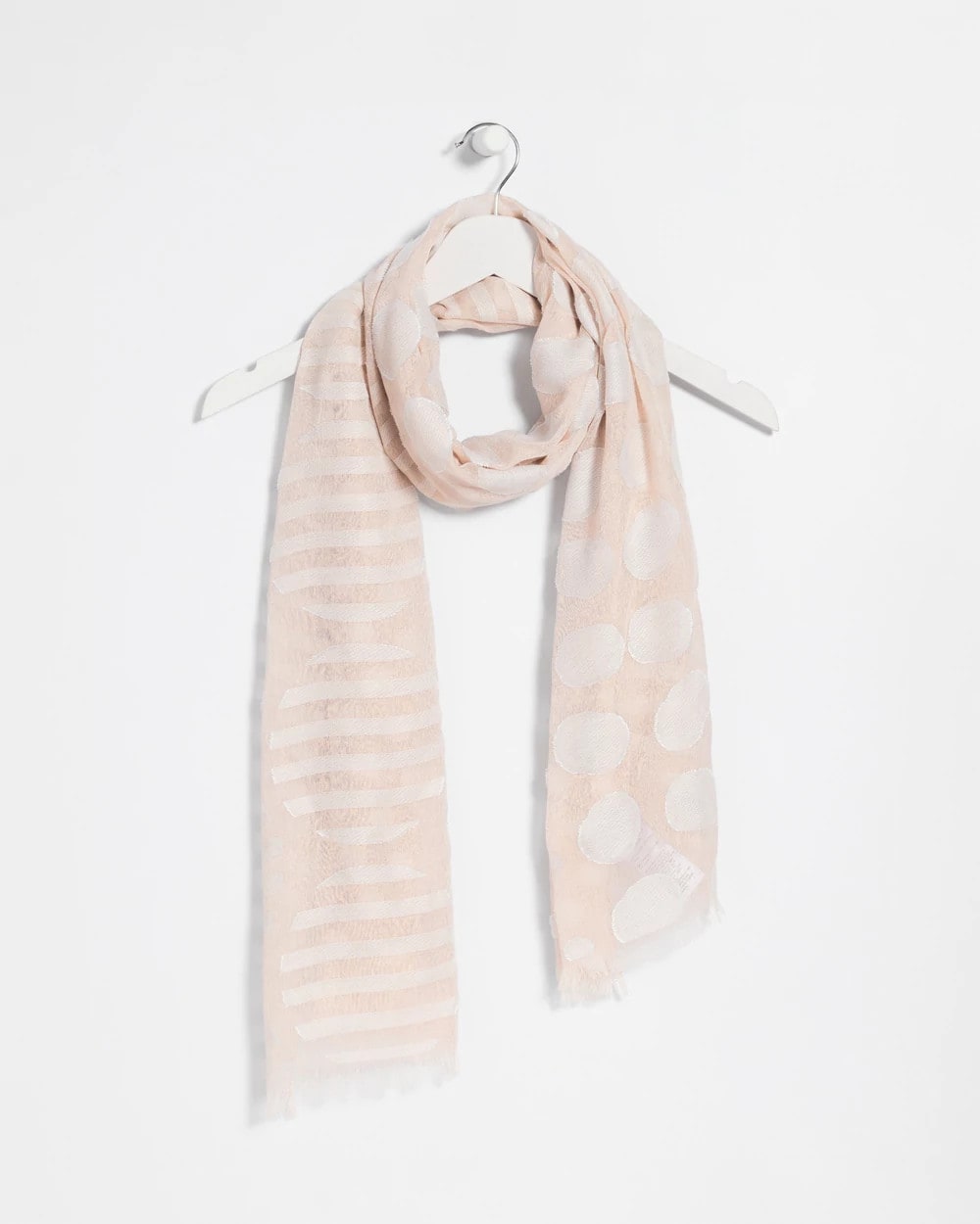 Neutral Polka Dot Oblong Scarf Neutral - Chico's