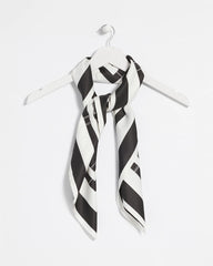 Graphic Stitch Square Scarf Black - Chico's