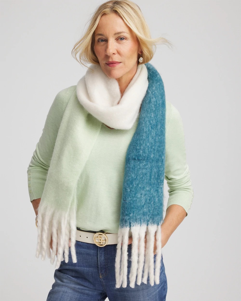 Cozy Ombre Oblong Scarf Cool Multi - Chico's