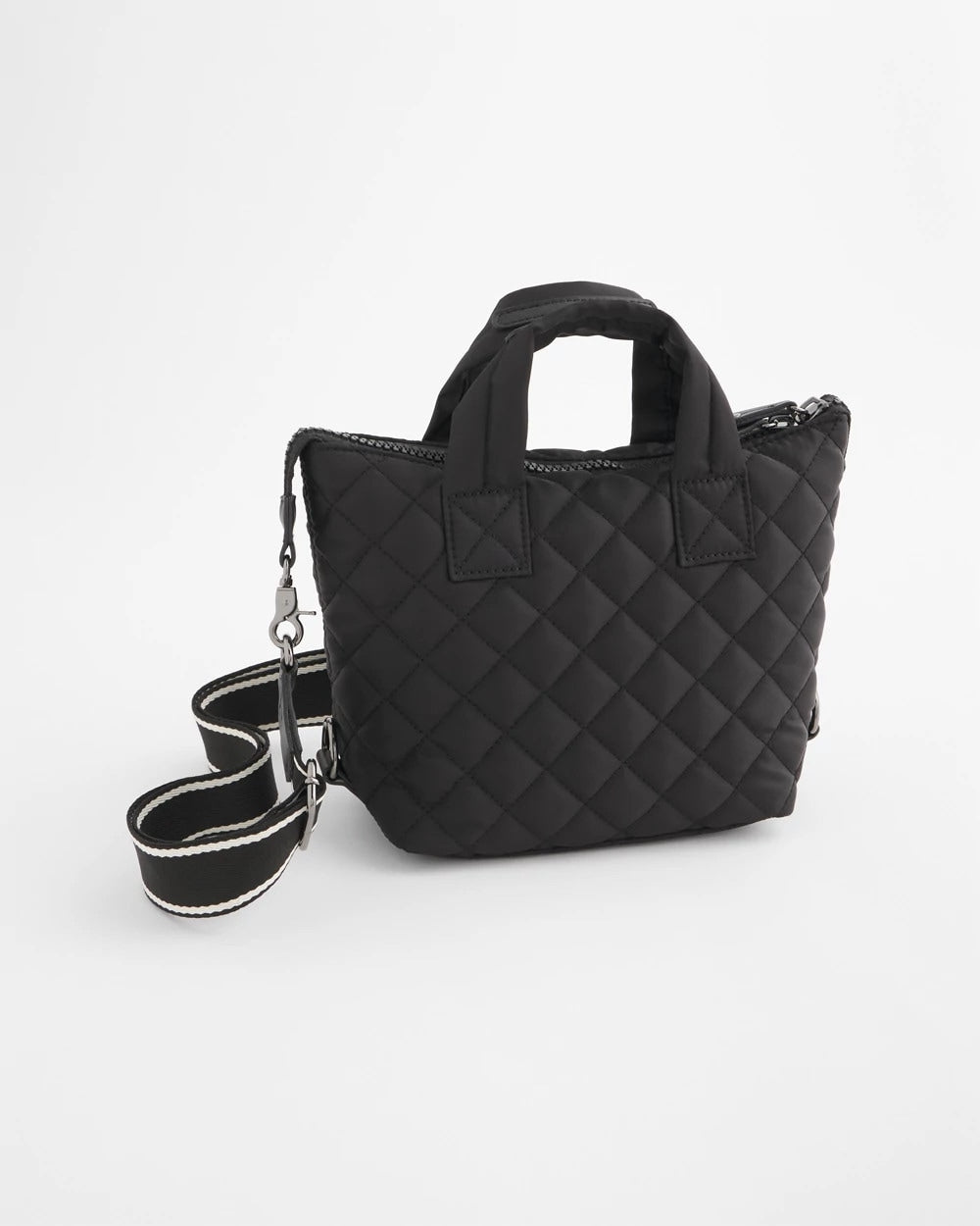 Quilted Cross Body Sport Tote Bag Black - Chico's
