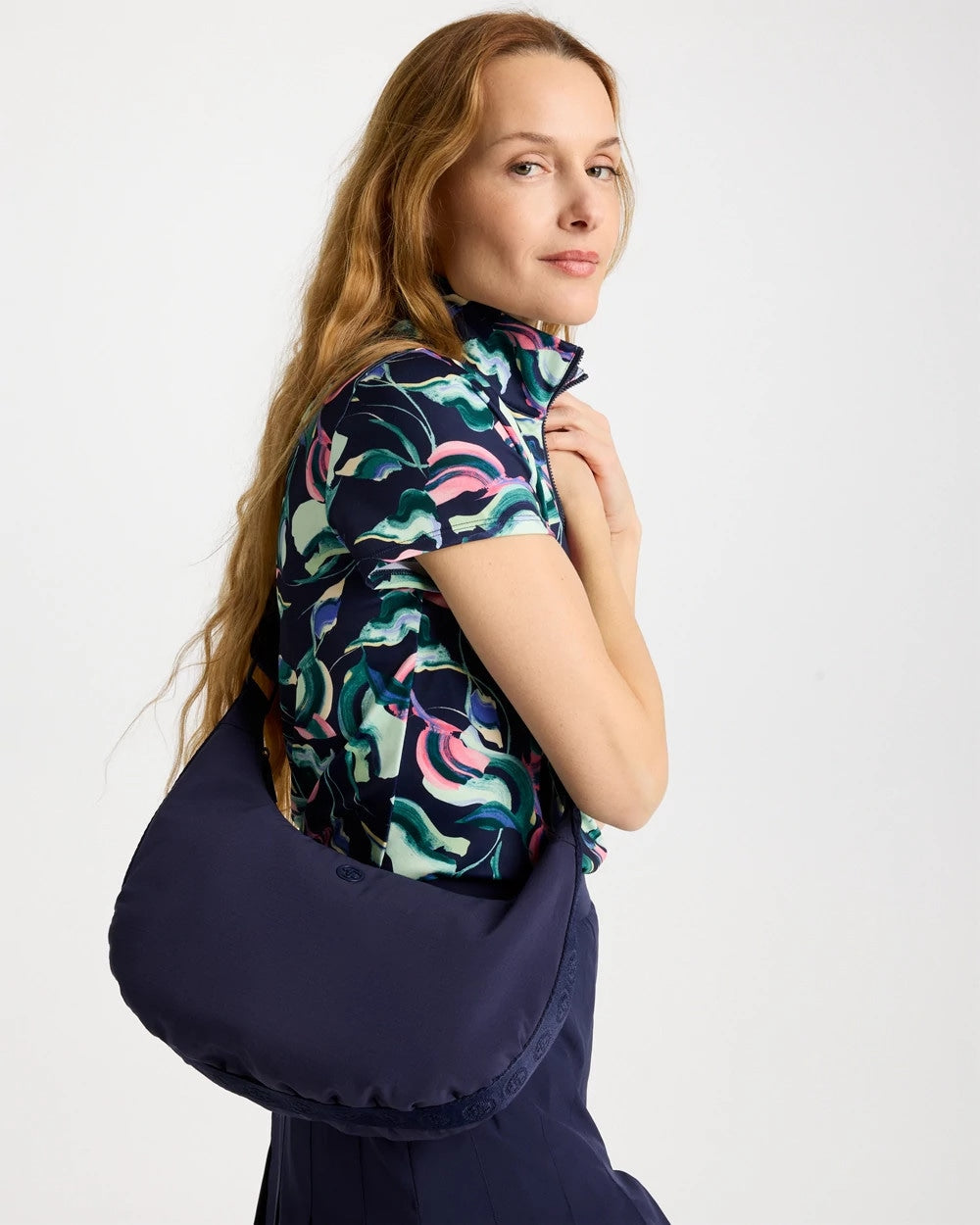 Ripstop Crescent Crossbody Sling Bag Passport Blue - Chico's