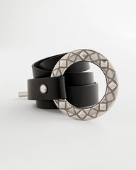 Silver Toggle Trouser Belt Black/Silver - Chico's