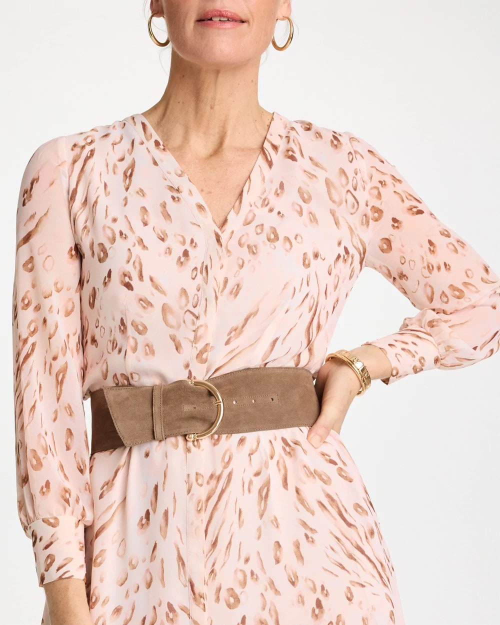 Suede Pull Through Sash Belt Topaz Smoke - Chico's