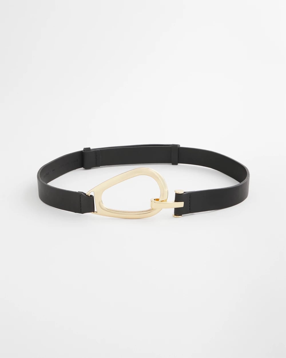 Interlock Buckle Slouch Belt Black - Chico's