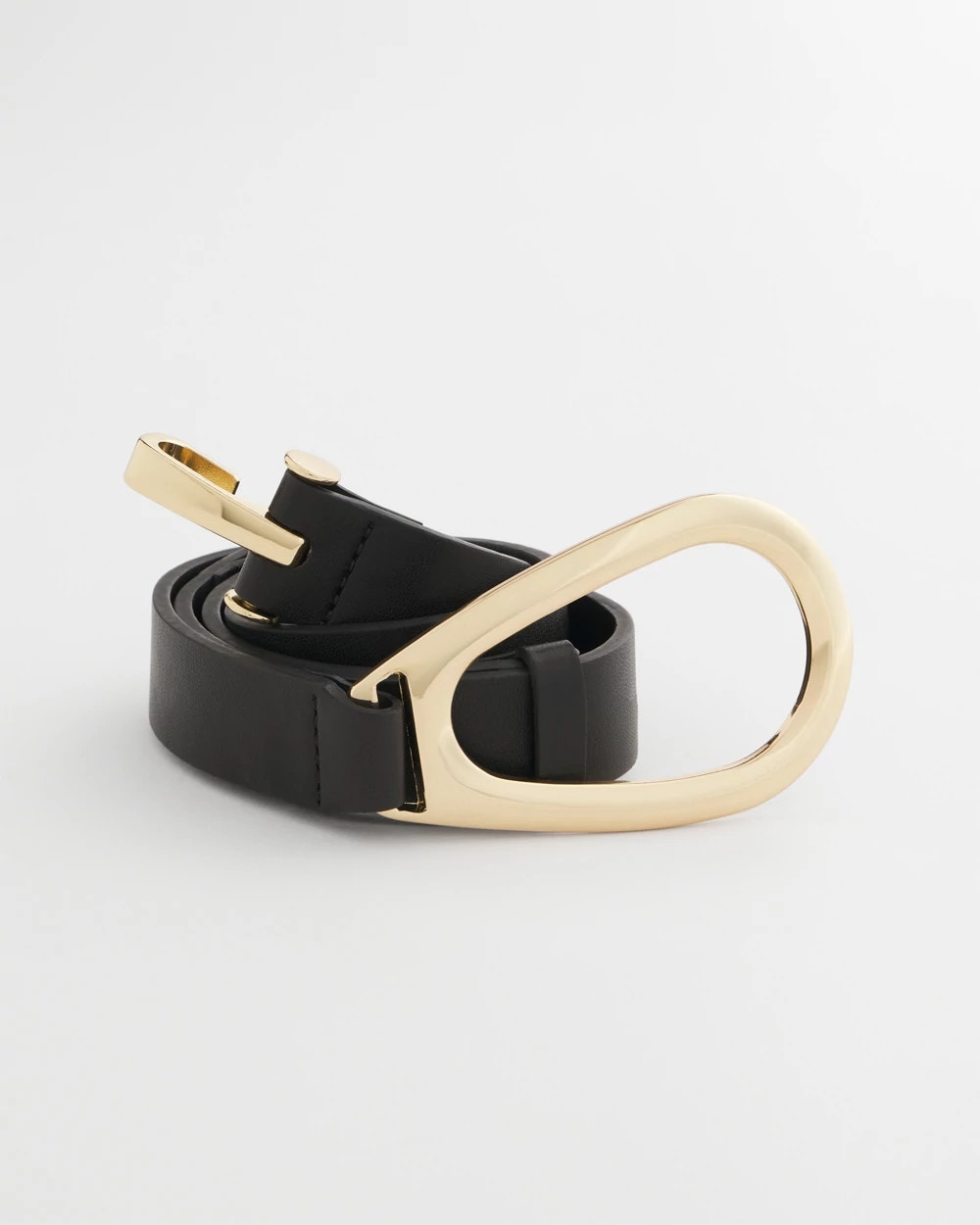 Interlock Buckle Slouch Belt Black - Chico's