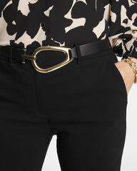 Interlock Buckle Slouch Belt Black - Chico's