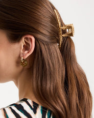 Raffia Hair Clip Metallic - Chico's