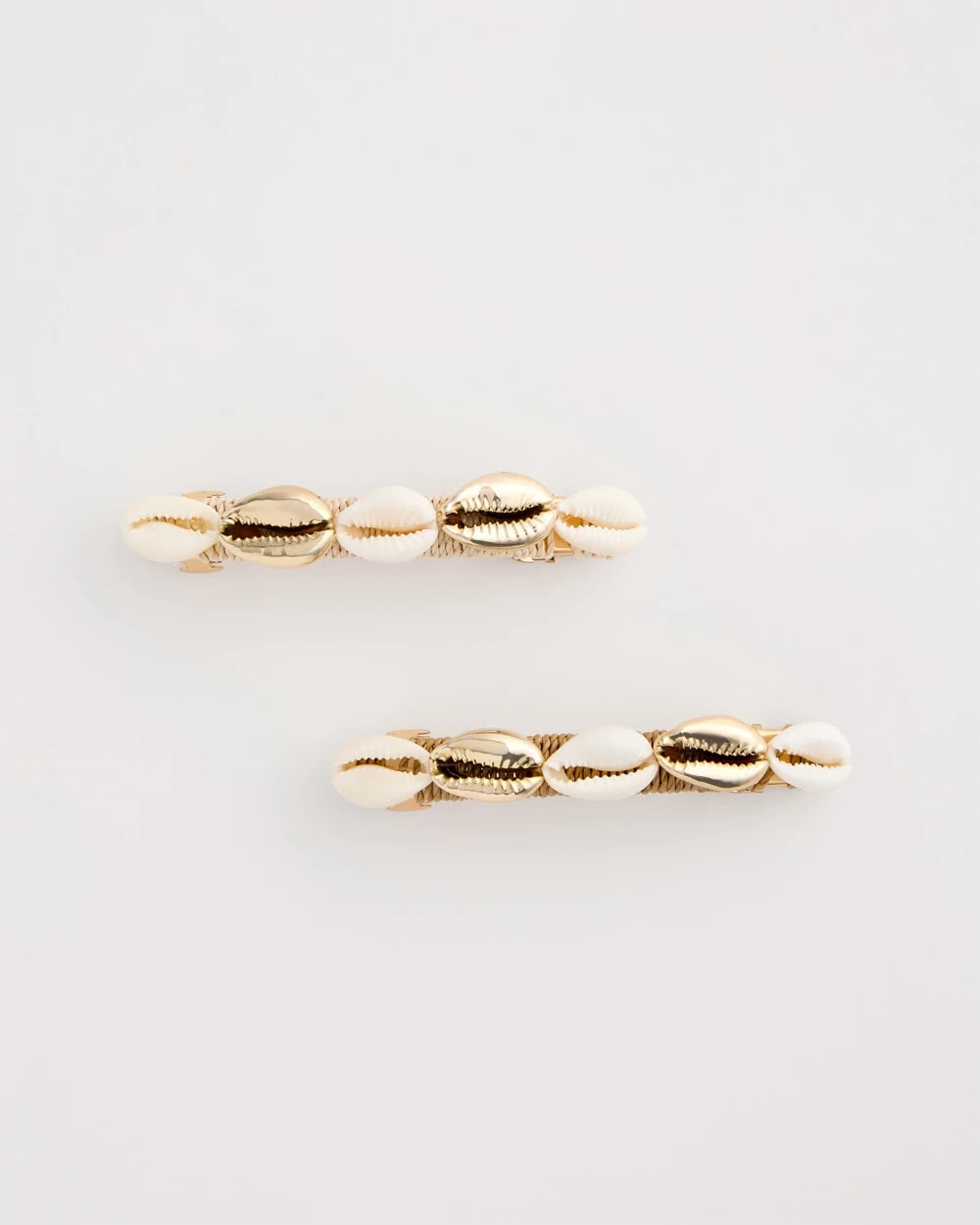 Seashell-Inspired Hair Clip Set Gold - Chico's