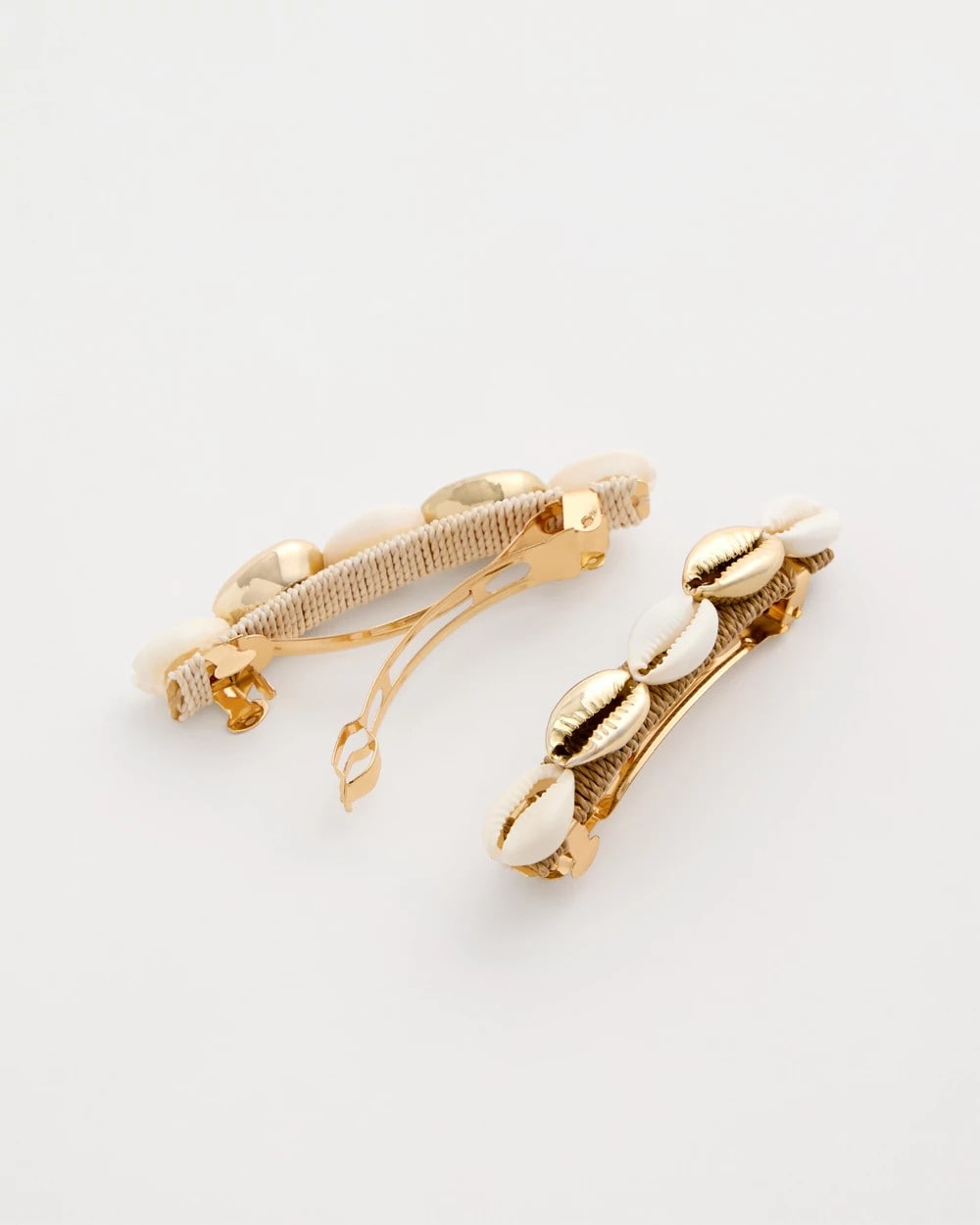 Seashell-Inspired Hair Clip Set Gold - Chico's