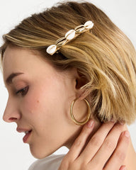 Seashell-Inspired Hair Clip Set Gold - Chico's