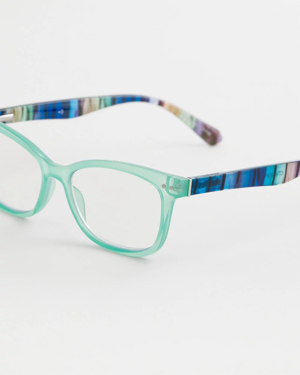 Multi-Stripe Square Readers Green - Chico's