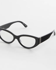Cat Eye Metal Readers Black - Chico's