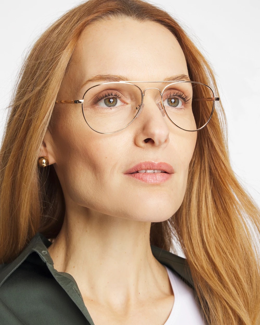 Metal Aviator Readers Gold - Chico's