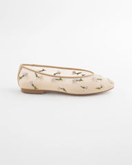 Orchid Embroidered Ballet Flats Natural - Chico's