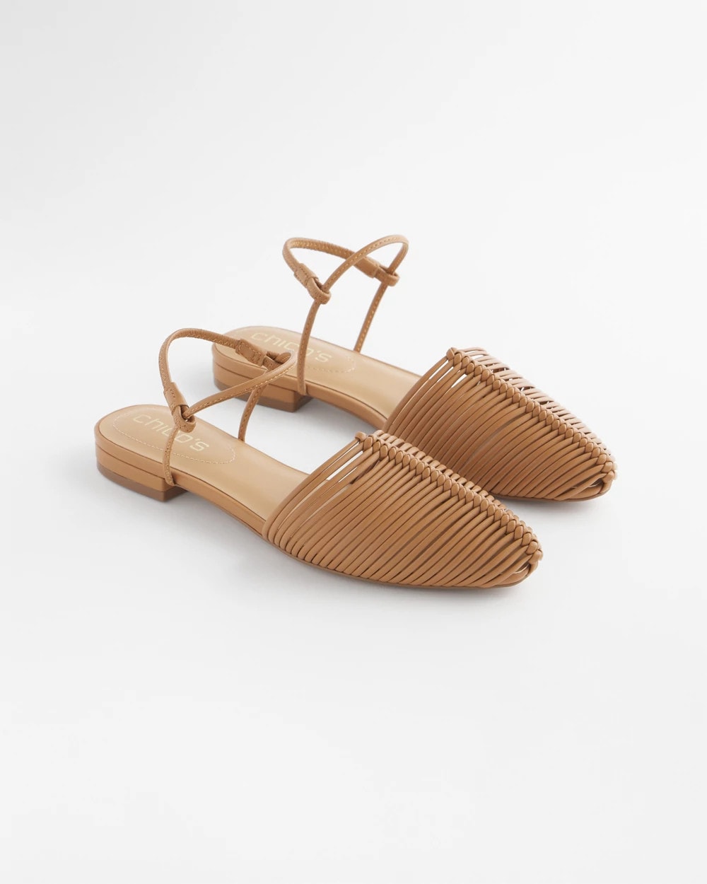 Woven Slingback Sandals Tan - Chico's