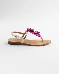 Sunset Flower Sandal Pink - Chico's