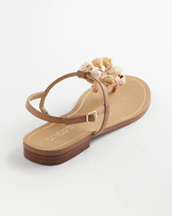 Beach Seashell T-Strap Sandals Natural - Chico's