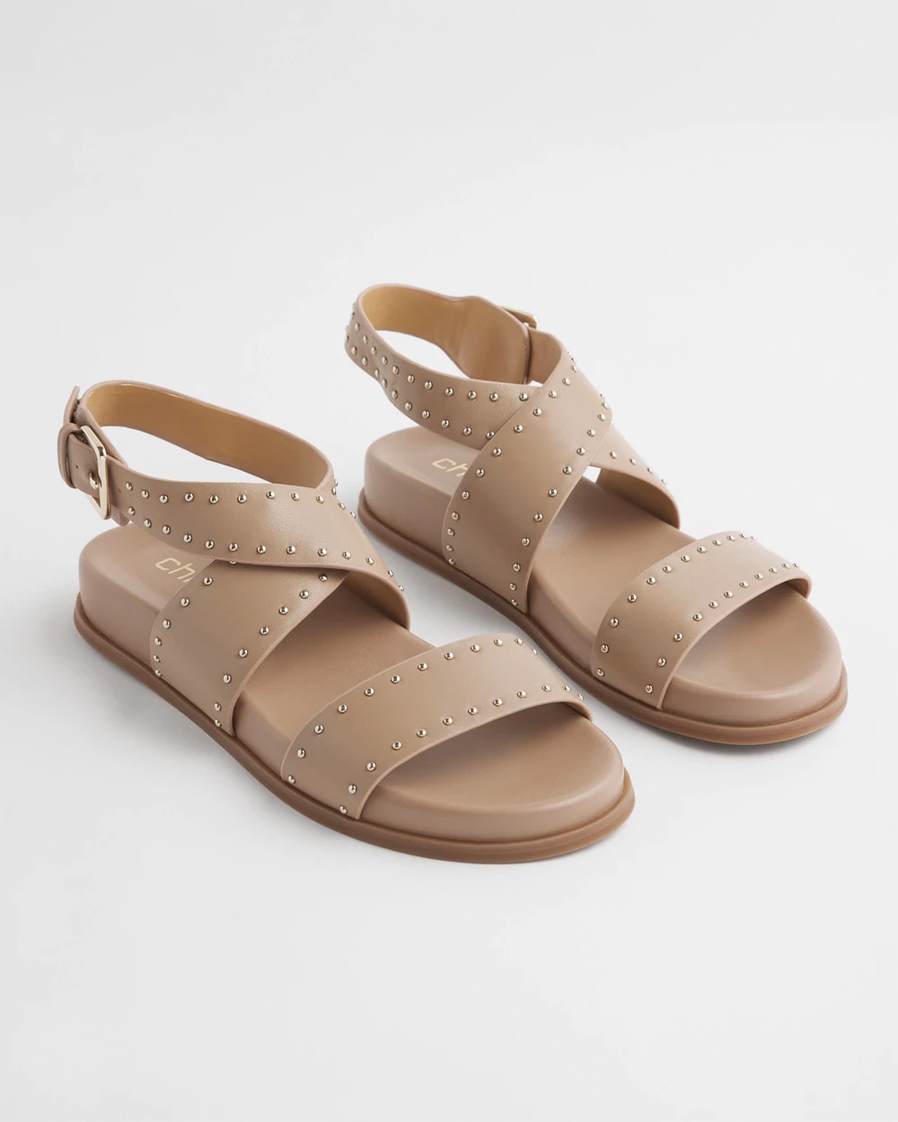 Tan Leather Sandals Dark Natural - Chico's