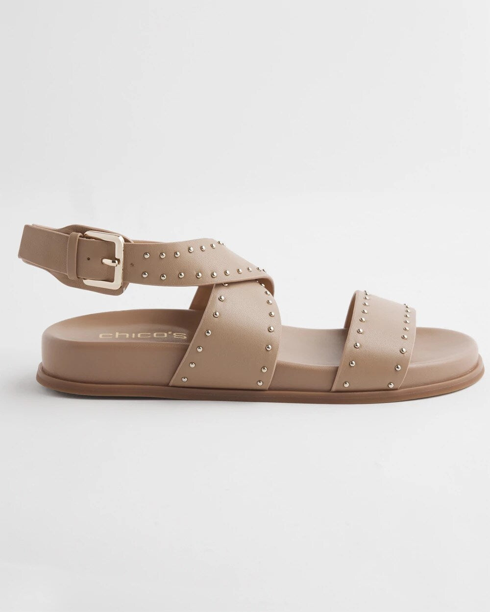 Tan Leather Sandals Dark Natural - Chico's