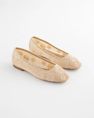 Cora Raffia Flats Natural - Chico's