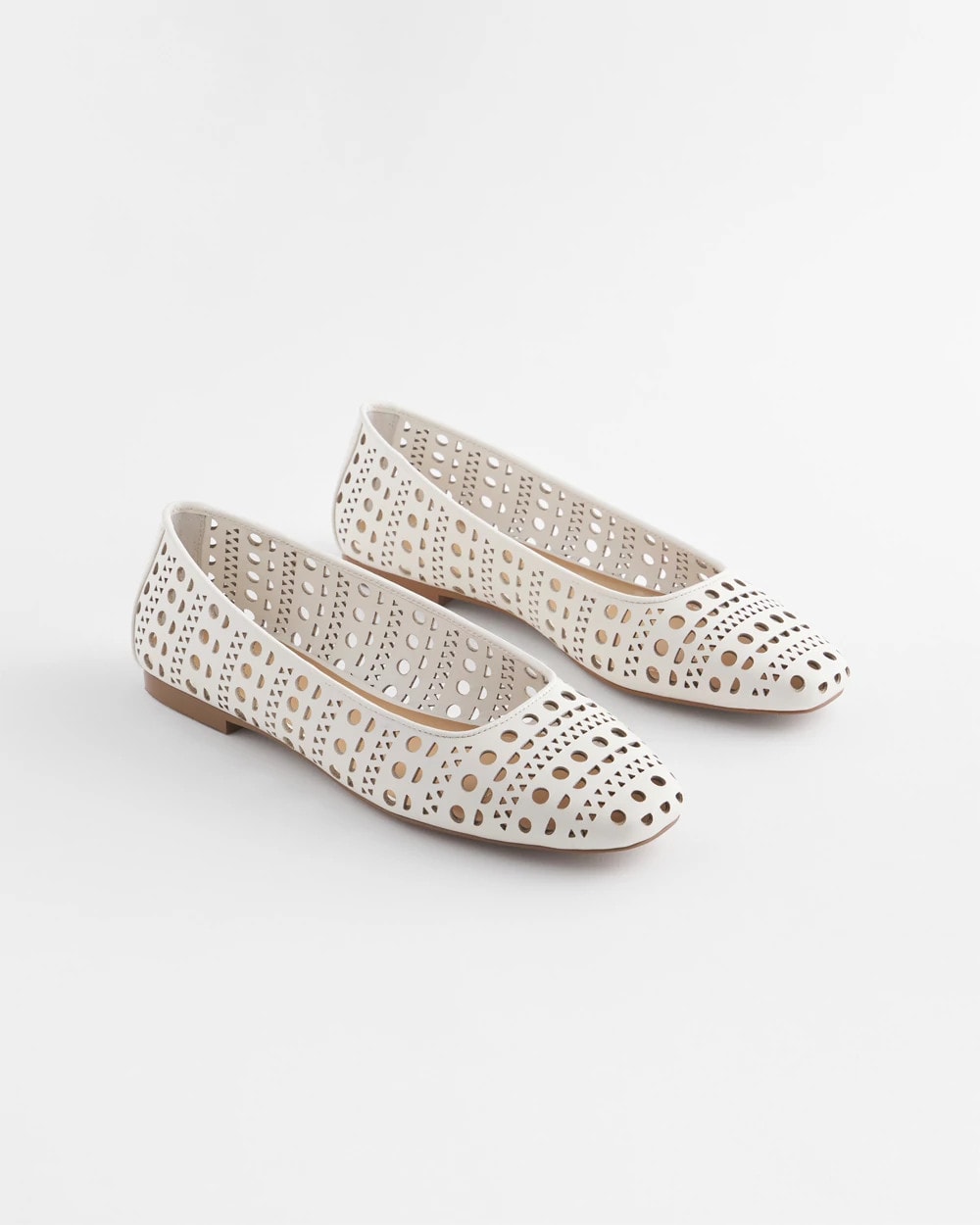 Cutout Ballet Flats Alabaster - Chico's
