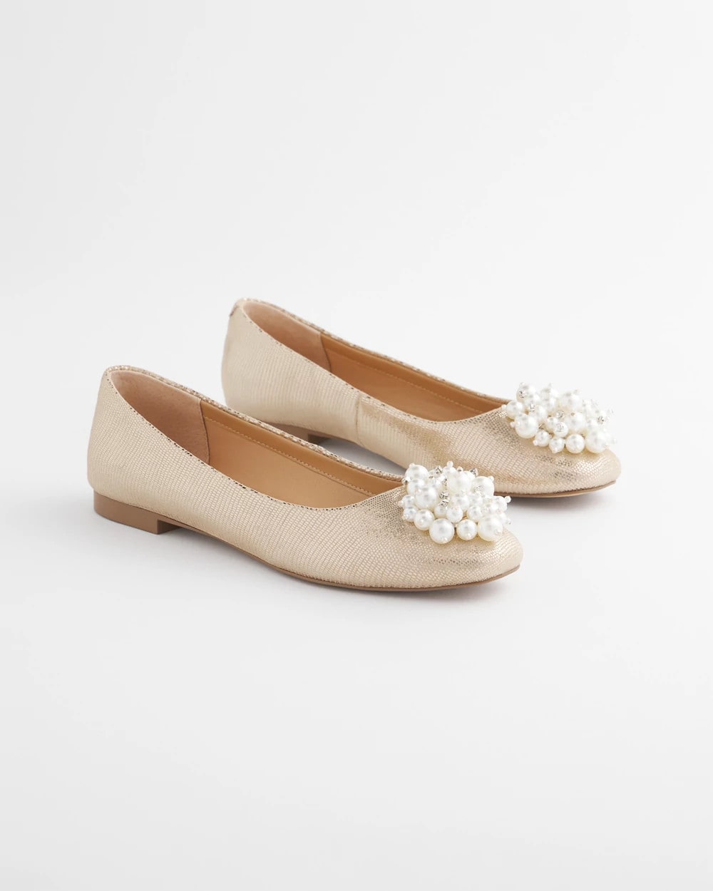 Olympia Pearl Ballet Flats Gold - Chico's