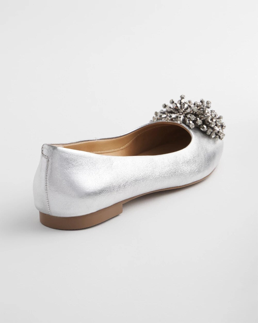 Omega Beaded Ballet Flats Metallic - Chico's