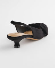 Charm Velvet Bow Kitten Heels Black - Chico's