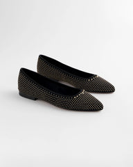 Suede Studded Flats Black - Chico's
