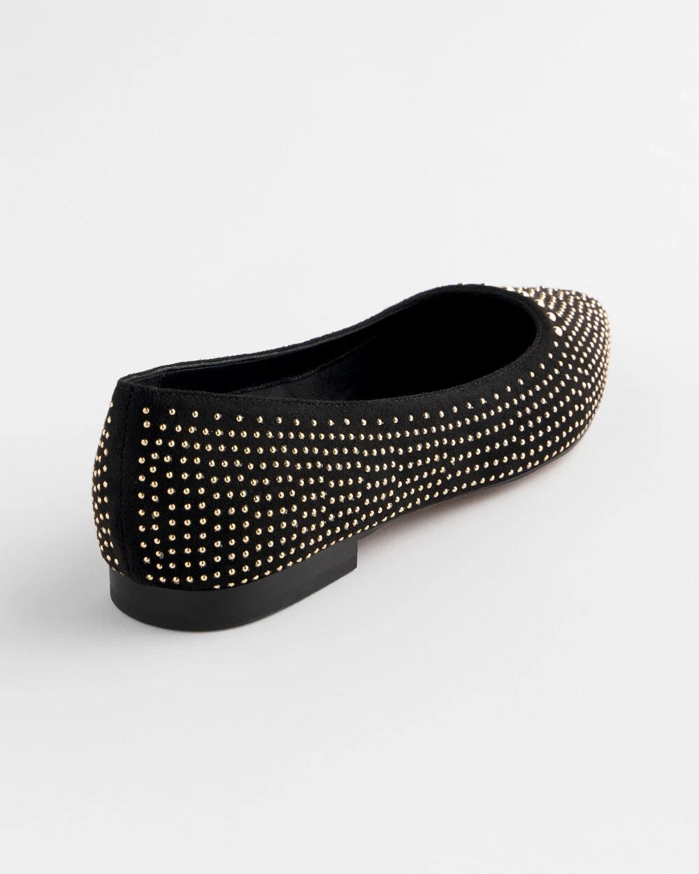 Suede Studded Flats Black - Chico's