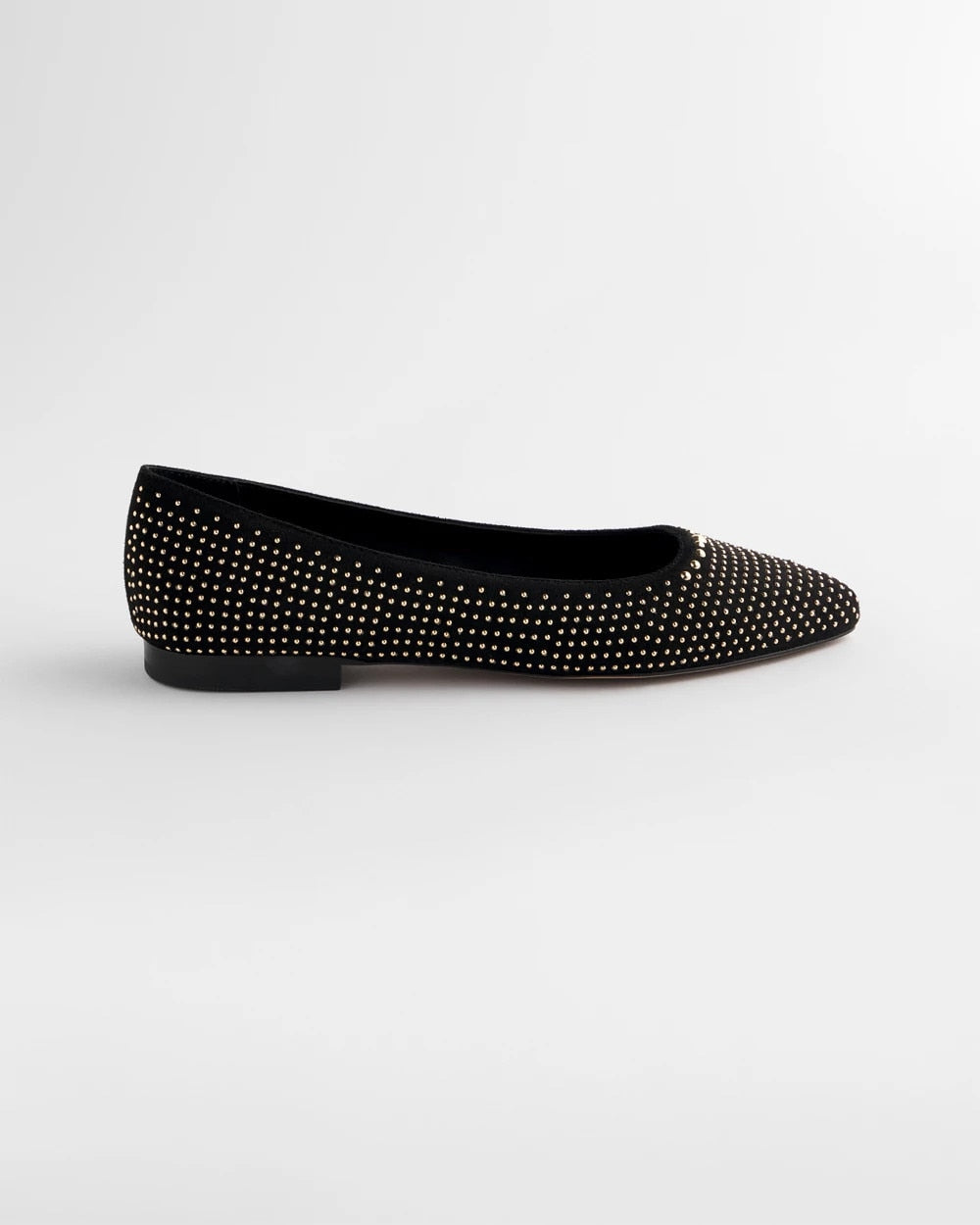 Suede Studded Flats Black - Chico's