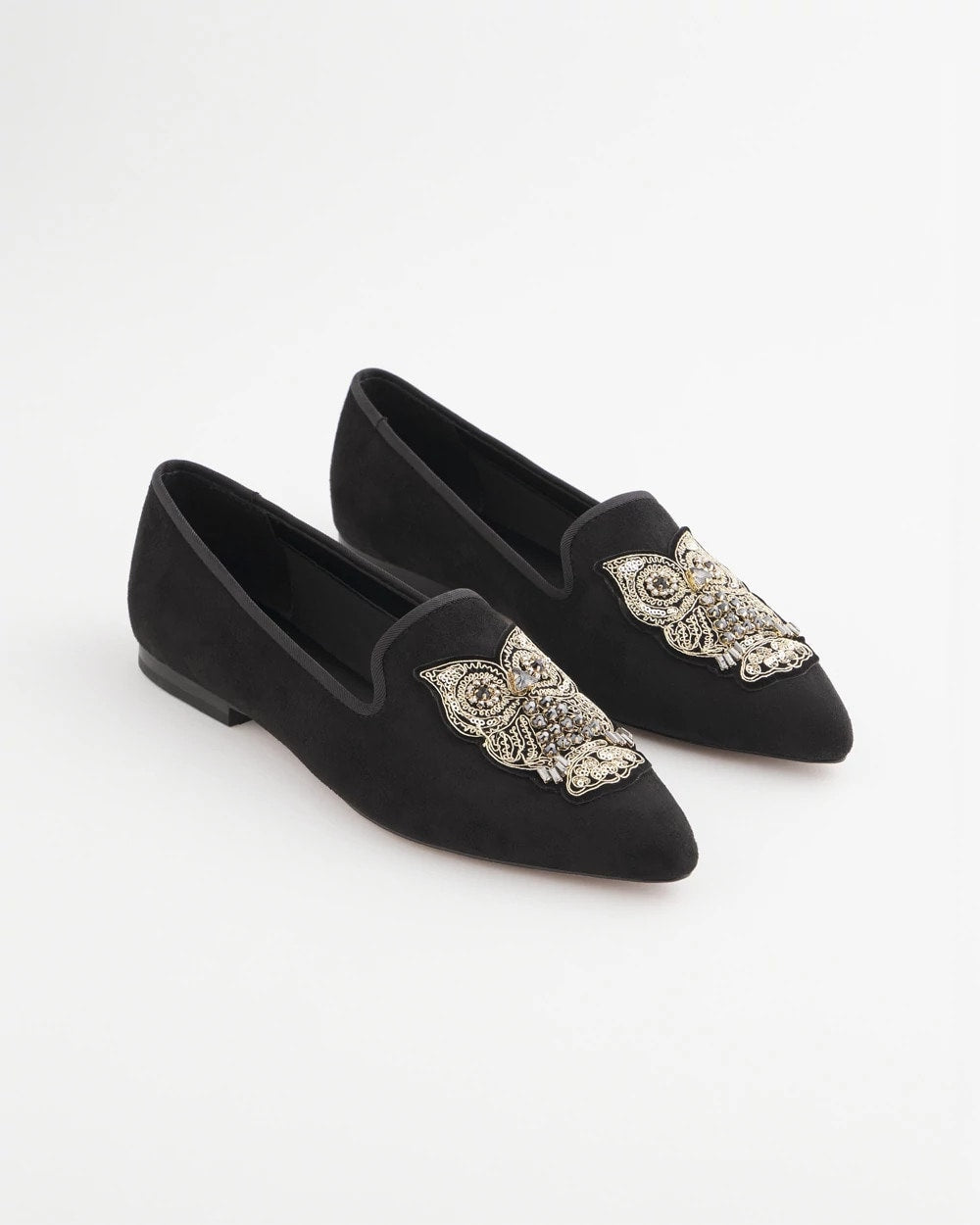 Black Microsuede Loafers Black - Chico's