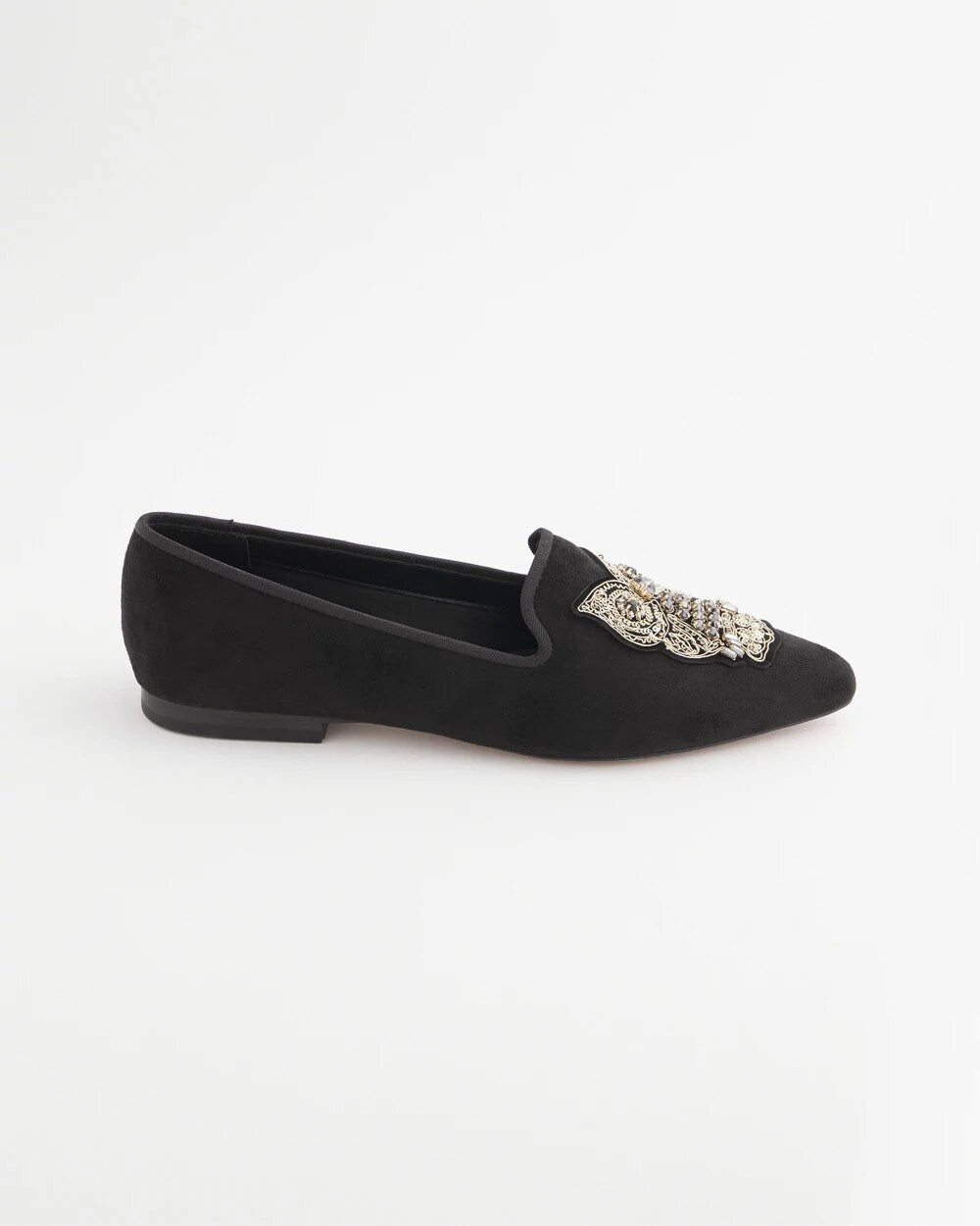 Black Microsuede Loafers Black - Chico's