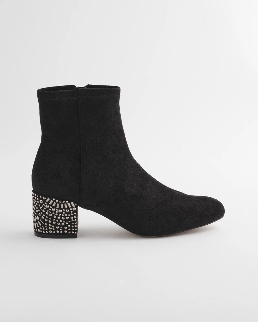 Embellished Destiny Art Deco Boot Heels Black - Chico's
