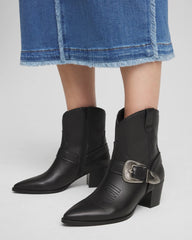Kris Western Buckle Boots Black - Chico's