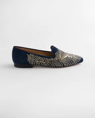 Peacock Embroidered Flats Denim - Chico's